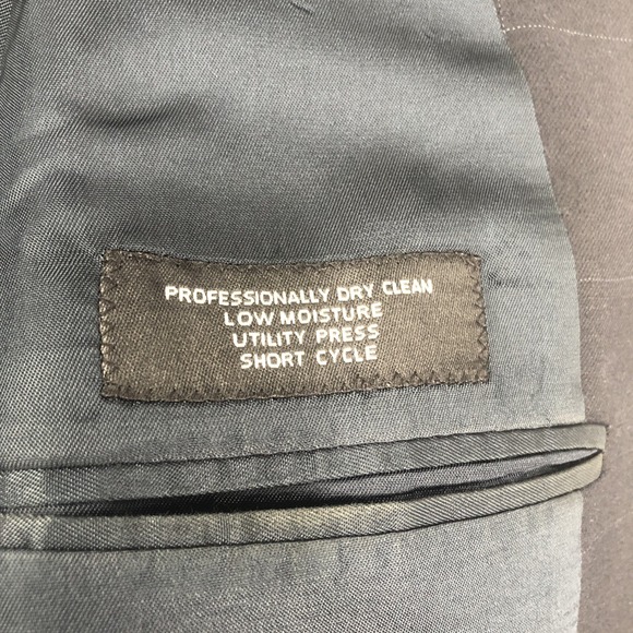 Jos. A. Bank Mens Blazer Box Plaid Black 2 Button Wool & Cashmere Blend 42R - Picture 11 of 16